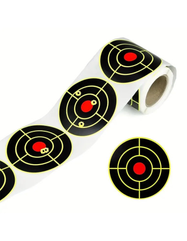 Self-adhesive targets for action shooting.